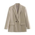 Womens Tailored Double Breasted Blazer